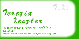 terezia keszler business card